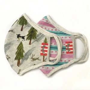 Upcycled Organic French Terry Face Mask. fm-b-3001